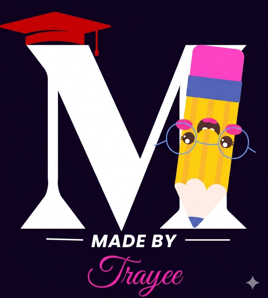 Logo for a portfolio website of an educational content creator featuring a playful design that reflects creativity and learning, highlighting digital marketing services for educational institutions